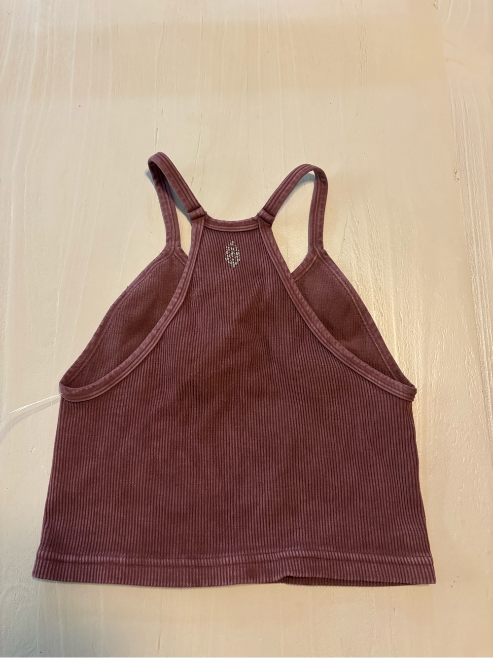 Free People Ribbed Racerback Crop Tank Top - Picture 3 of 3